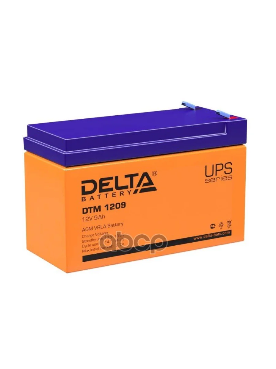 Аккумулятор  12V -  9 АЧ Delta Dtm DELTA battery арт. DTM 1209  с доставкой в г. Пермь
