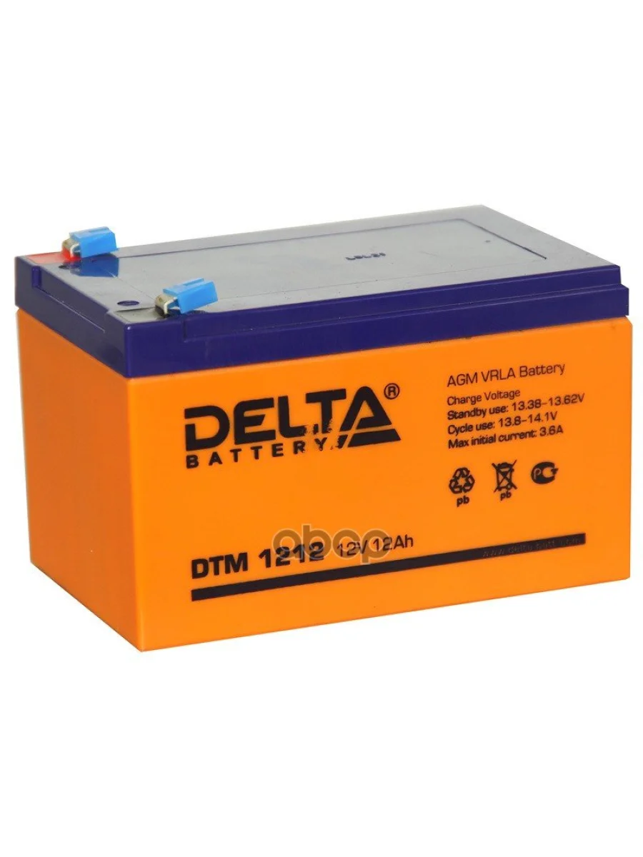 Аккумулятор  12V - 12 Delta Dtm DELTA battery арт. DTM 1212  с доставкой в г. Пермь