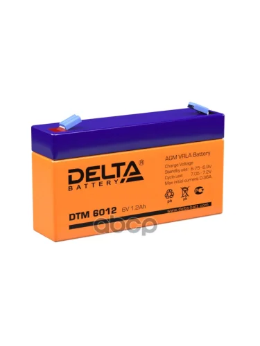 Аккумулятор   6V -  1,2 АЧ Delta Dtm DELTA battery арт. DTM 6012