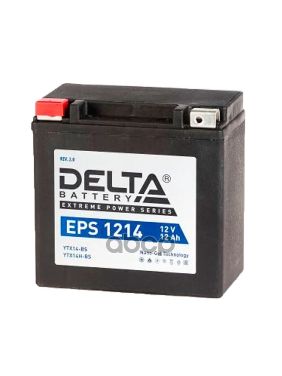 Аккумулятор  12V - 12 АЧ Delta Eps (Ytx14-Bs, Ytx14h-Bs) DELTA battery арт. EPS 1214  с доставкой в г. Пермь