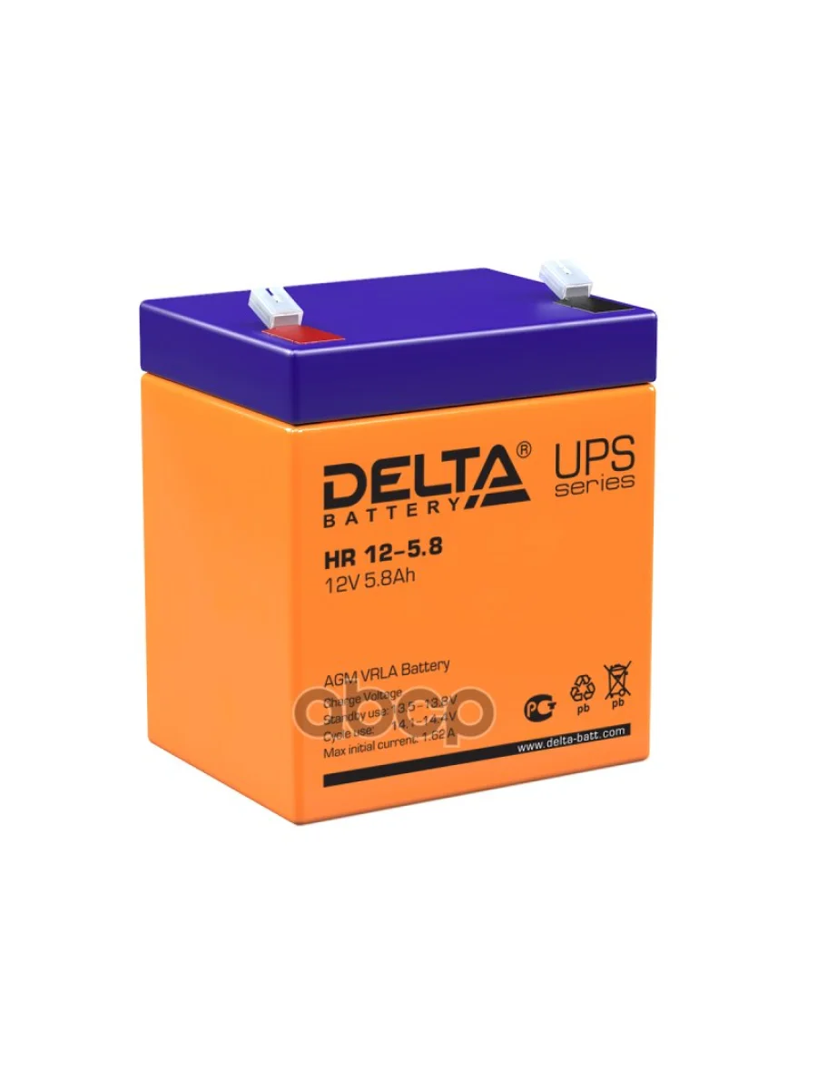 Аккумулятор  12V -  5,8 АЧ Delta Hr DELTA battery арт. HR 12-5,8  в Перми Пермском крае