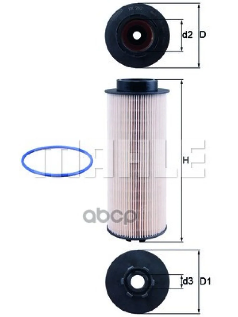 Фильтрующий Элемент Топлива !(Бп) Daf Cf7585Xf95105 Kx262d MahleKnecht арт. KX262D  в Керчи Республика Крым