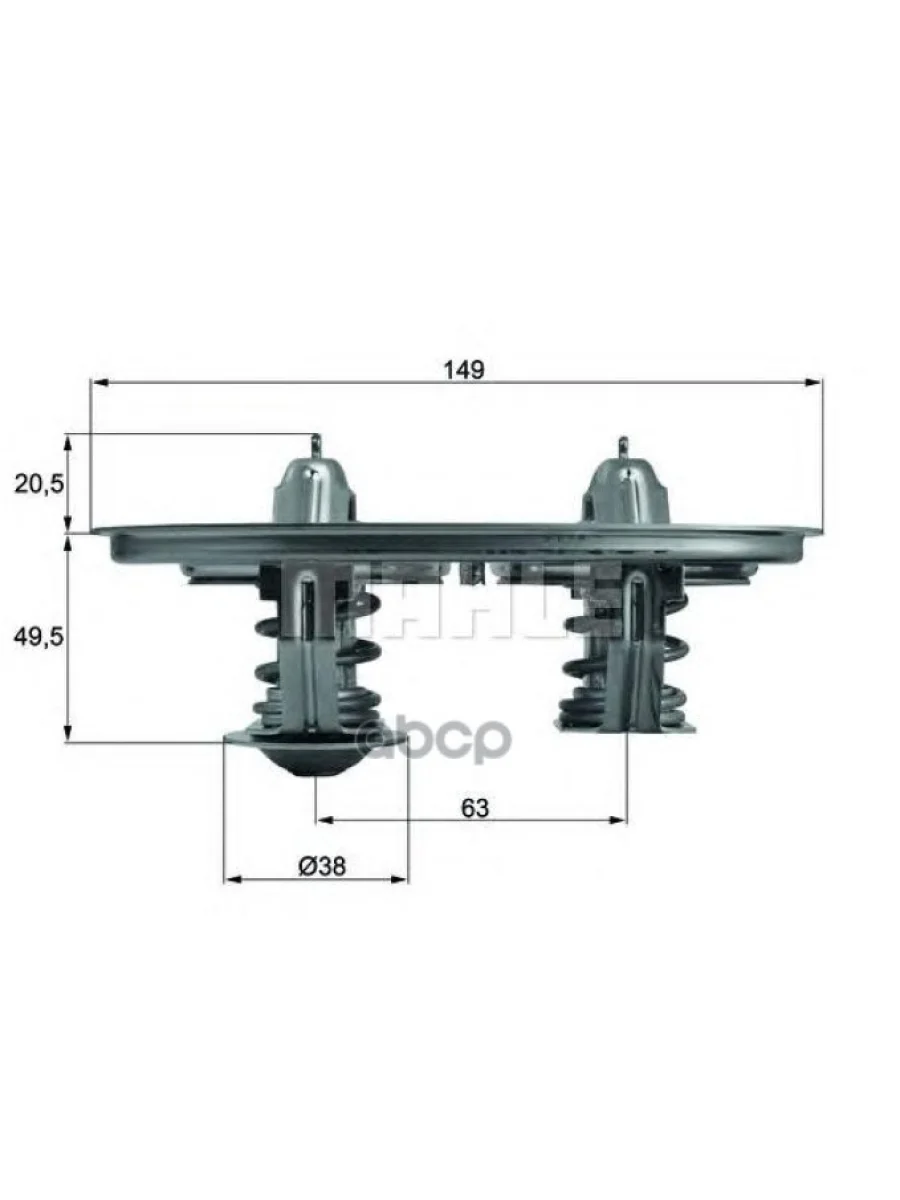 Термостат 8087 C MahleKnecht арт. TX 105  в Керчи Республика Крым
