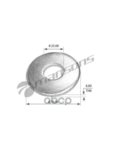 Шайба Болта Полурессоры Mansons арт. 300199