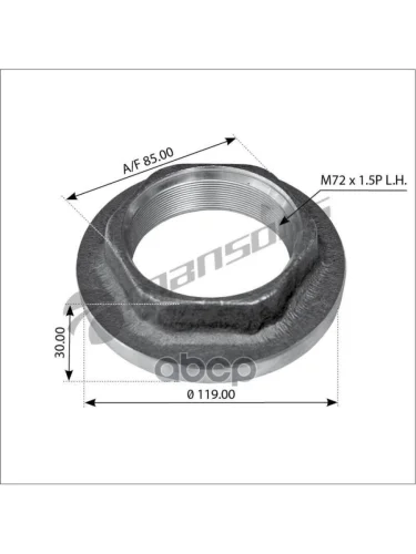 Гайка Ступицы Левая Saf Mansons арт. 600126