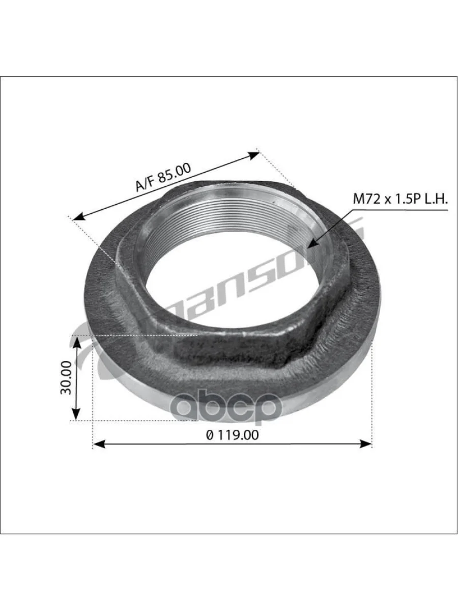 Гайка Ступицы Левая Saf Mansons арт. 600126  в Самаре Самарской области