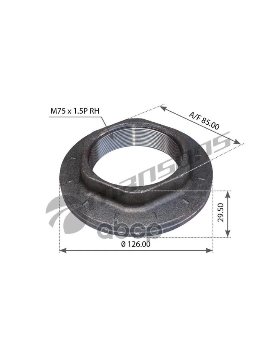 Гайка Ступицы Правая, M75x1,5 Z-9 Integral Mansons арт. 600170  в Перми Пермском крае