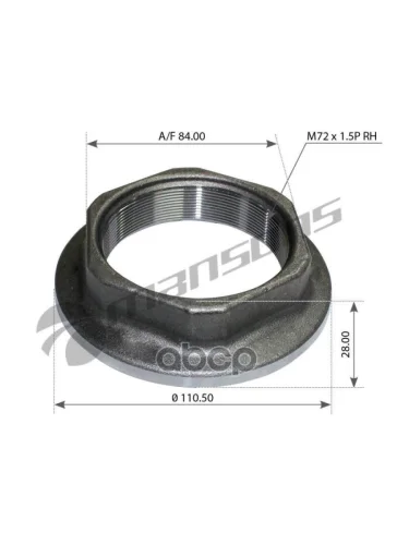 Гайка Ступицы Правая М72*1,5*28*110 Mansons арт. 602008