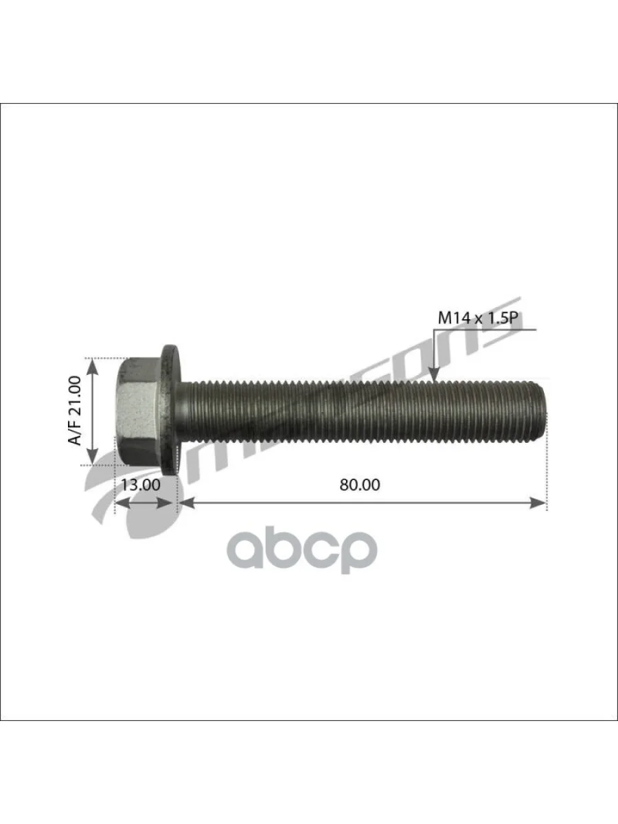 Болт Крепления Тормозного Диска M14x1,5X75 Mansons арт. 700147  в Перми Пермском крае