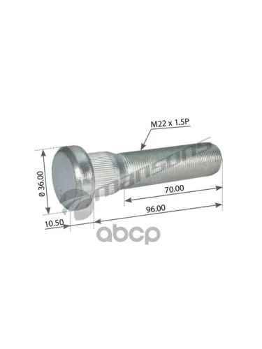 Болт Колесный M22*1,5*107,597 Volvo FhFmRvi Mansons арт. 900117