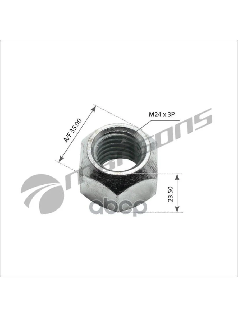 Гайка М24х3 Mansons арт. WN355  в Керчи Республика Крым