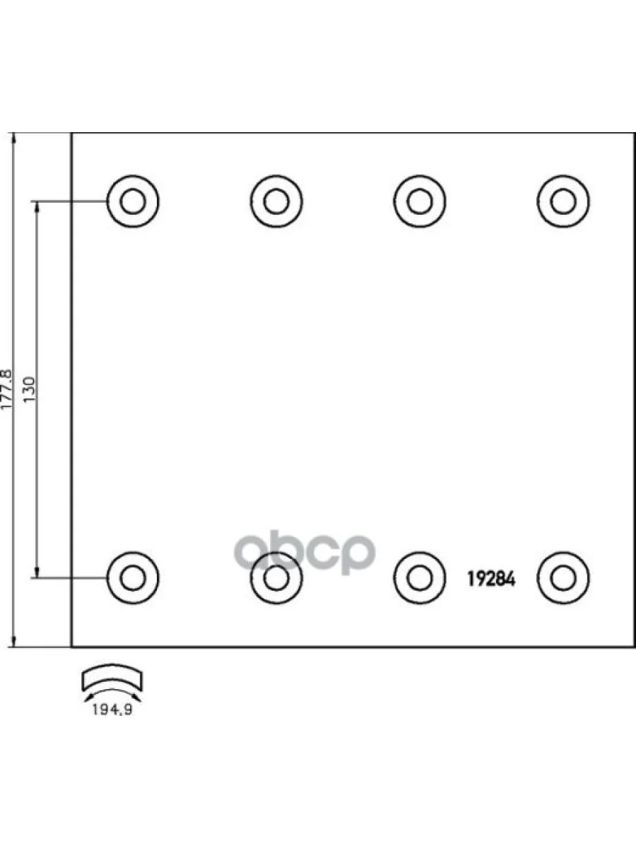 Накладки Тормозные 19283 (420Х178) 2 Ремонт Saf К-Т На Ось (93251) 18.002.0033; 19283 20 102 10; 1928322600015416; 1928322600...  в Керчи Республика Крым