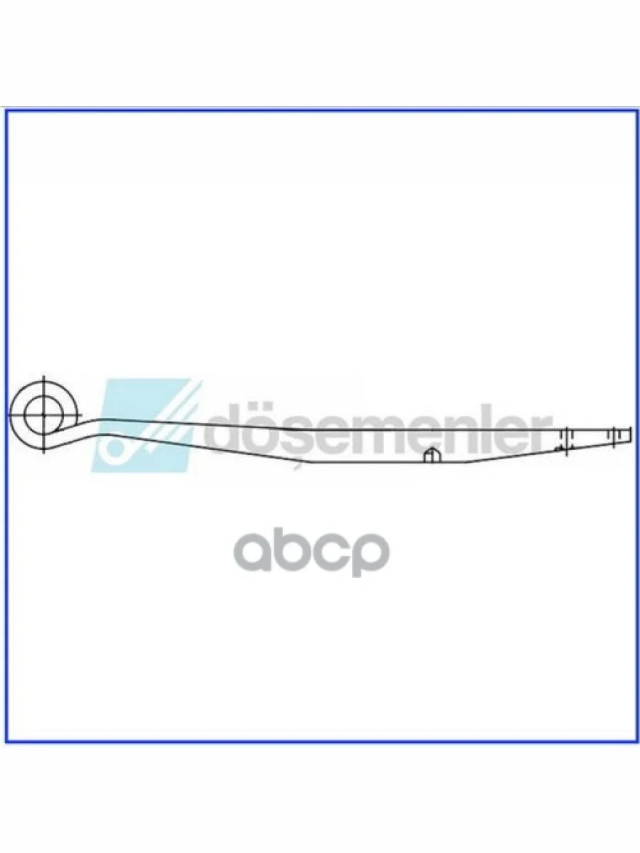 Полурессора Bpw 1100580+30020070 S30 (Прямая) DOSEMENLER арт. 03003200  в Керчи Республика Крым