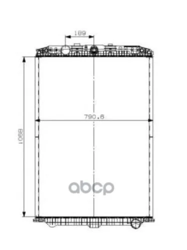Радиатор Охлаждения Двигателя (Без Рамки) NRF арт. 509559