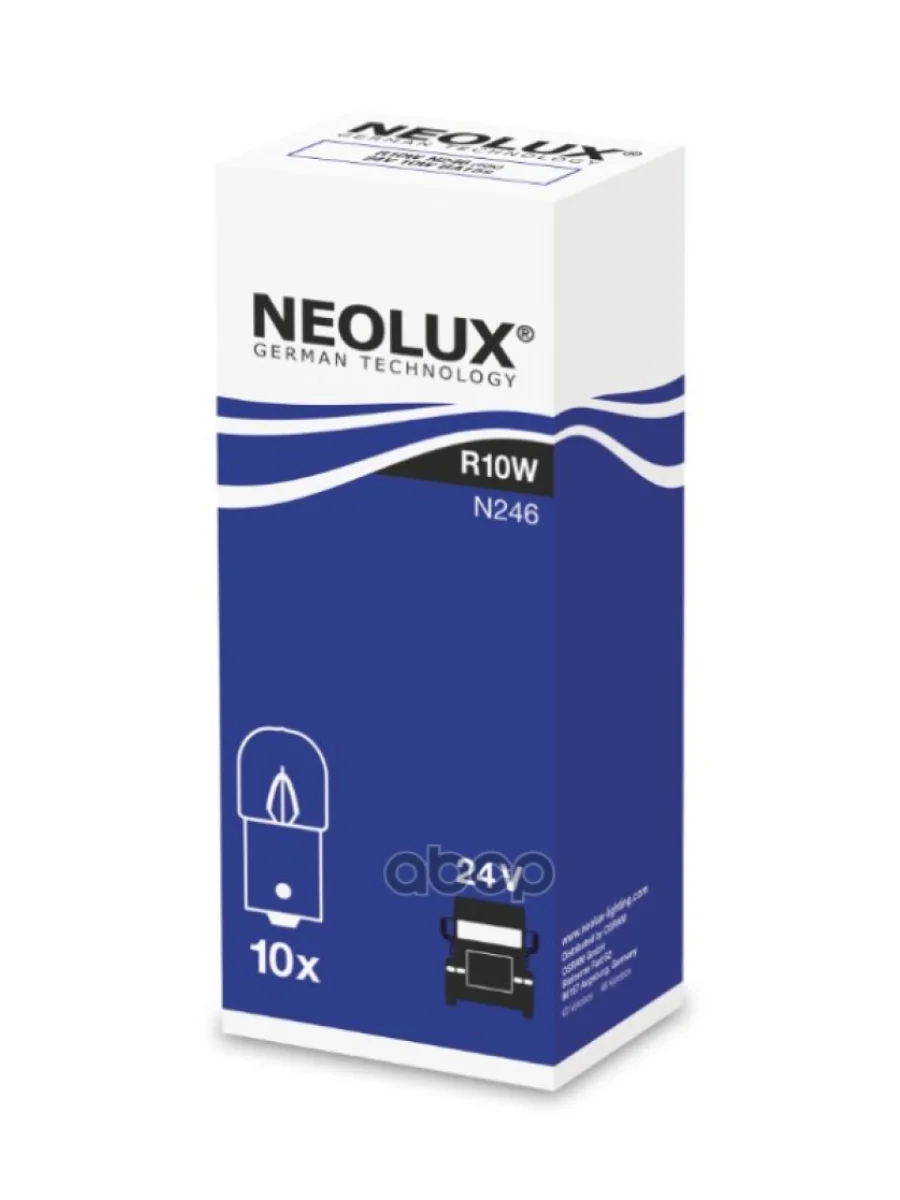 Лампа 24 V 10 W Neolux Original (Nl-246) Neolux арт. N246  в Перми Пермском крае