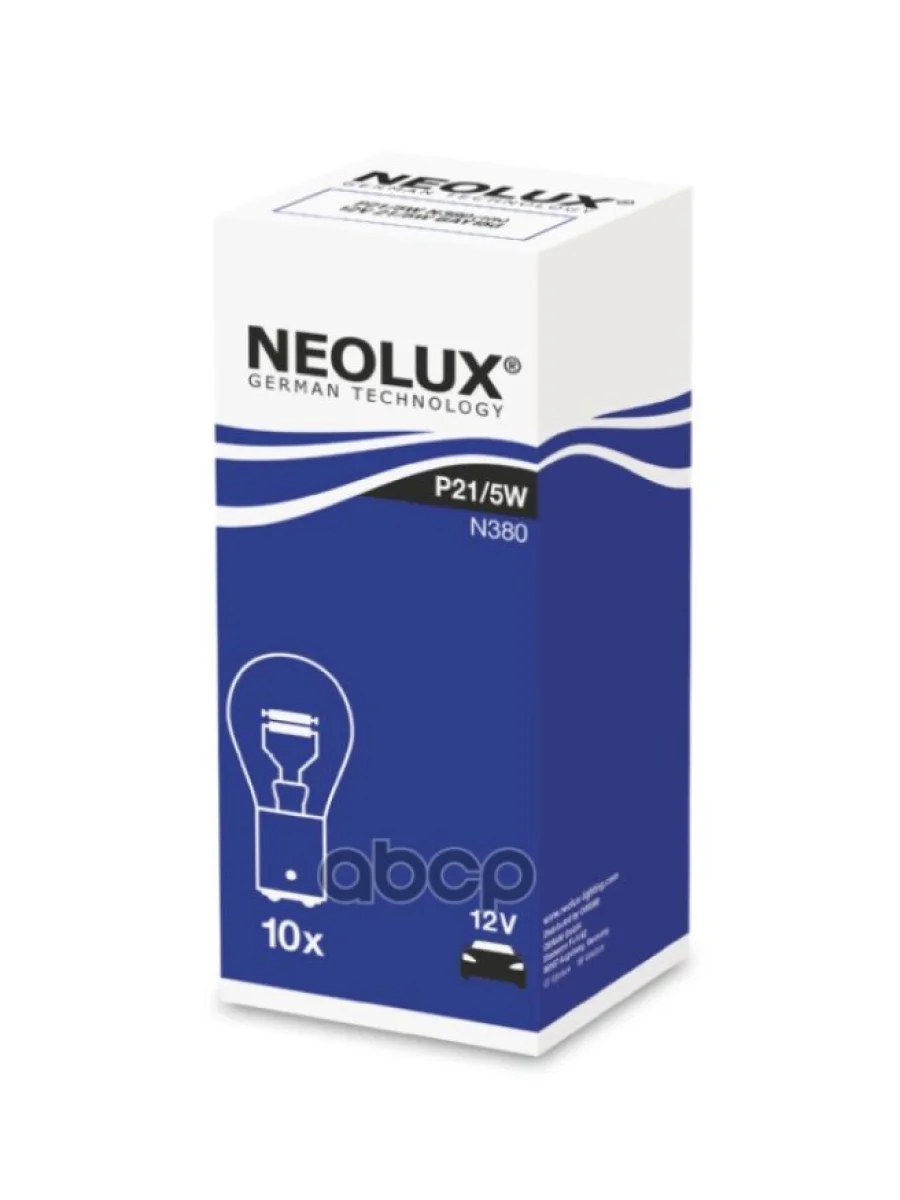 Лампа 12 V 215 W (2-Х Контакт.) Neolux  (Повторитель,Стоп-Сигнал,Габарит) Bay15d Original (Nl-380) Neolux арт. N380  в Керчи Республика Крым