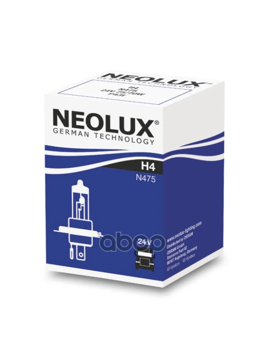 Лампа Галогеновая H4 24V  7570W Neolux Original (Nl-475) Neolux арт. N475  в Керчи Республика Крым
