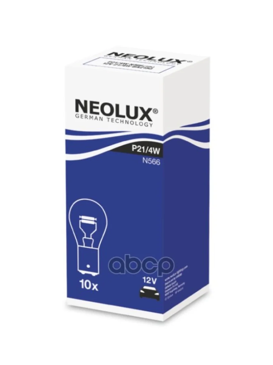 Лампа 12 V 214 W (2-Х Контакт.) Neolux (Габариты, Задний Ход) Baz15d Original (Nl-566) Neolux арт. N566  в Керчи Республика Крым