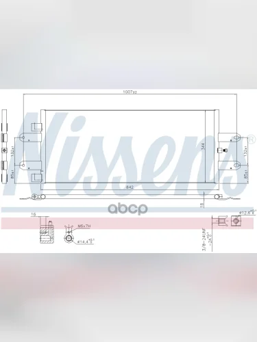 Радиатор Кондиционера 940440  1921284 Nissens арт. 940440