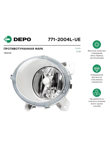 Фара ПТ Sc R Лев Наружн. Depo арт. 7712004LUE