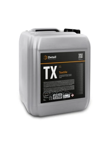 Очиститель Обивки Салона Detail Tx Textile Универсальный (5 Л.) Канистра Detail арт. DT-0278