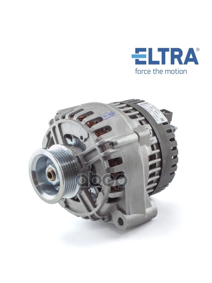 Генератор Камаз Двигатель Евро-2, 3 (28В80А) Поликлиновой Шкив Прамо (4502.3771 Т) ELTRA арт. 4502.3771  в Самаре Самарской области