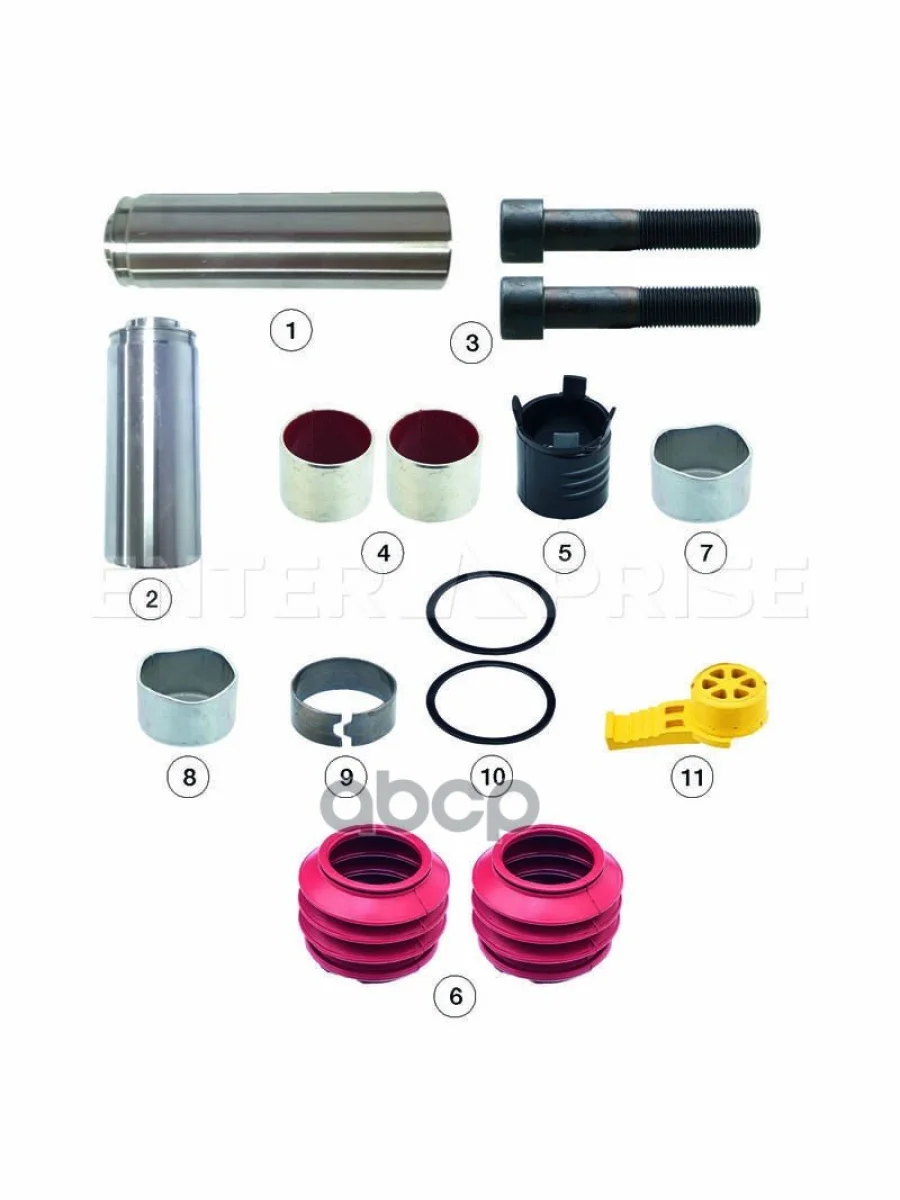 Ремкомплект Суппорта Haldex Dbt22lt (Направляющие И Втулки) ENTERPRISE арт. E5700016  в Керчи Республика Крым