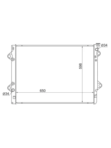 Радиатор Toyota Land Cruiser Prado (J120 J150) 02-20  4Runner 02-09  FJ Cruiser 05-18  Hilux Surf