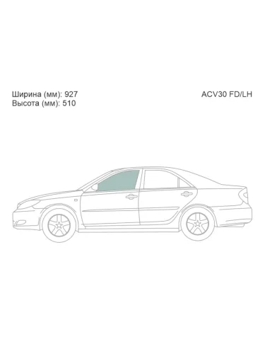 Стекло боковое опускное (Спереди Слева Цвет зеленый) Toyota Camry (XV30) 01-06  Camry UAEUSA 01-