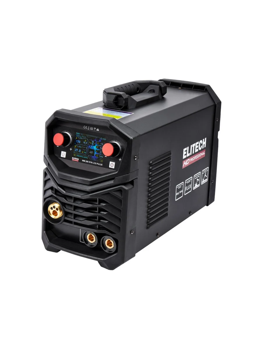 Аппарат сварочный 7.3кВт 10-200А d=0.8-1.2 220В инвертор полуавтомат ELITECH  в Керчи Республика Крым