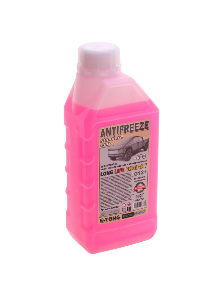 Антифриз красный -40C 1кг e-tong G12+ EURO STANDARD  в Керчи Республика Крым