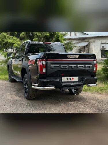 Защита задняя (уголки двойные) 76,1/42,4 мм Foton Tunland V9 2.0 Diesel АКПП 4WD 2024