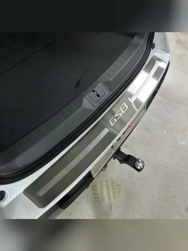 Накладка на задний бампер (лист шлифованный надпись GAC) Gac GS8 GX Traveller 2.0T 4WD 2025