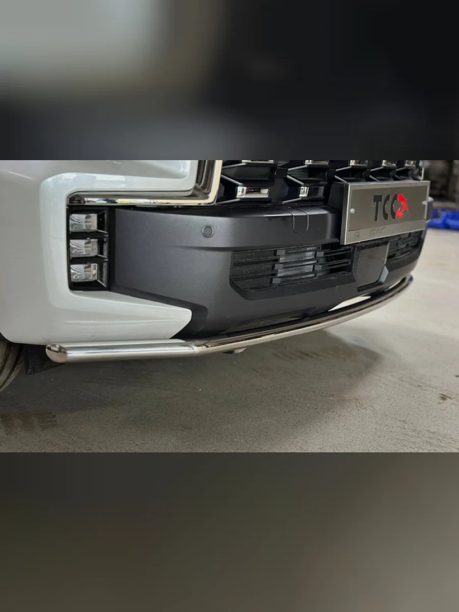 Защита переднего бампера (d42,4 мм, нержавейка) ТСС Тюнинг Sollers ST8 пикап (2024-2025)  в Перми Пермском крае