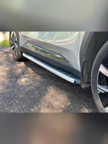 Пороги алюминиевые с пластиковой накладкой 1820 мм Geely Atlas 2023-