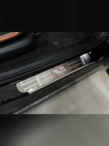 Накладки на пороги (лист шлифованный надпись Li) 4шт Lixiang L9 2025