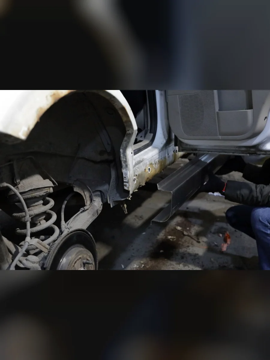 Комплект ремонтных порогов (USA) AUTOFERRUM Ford Escape 2 (2008-2012) (холоднокатаная сталь 1.2 мм)  в Перми Пермском крае