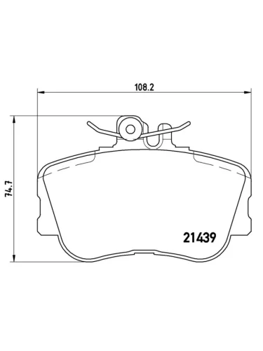 Колодки тормозные (Спереди) Mercedes-Benz C-Class 93-01