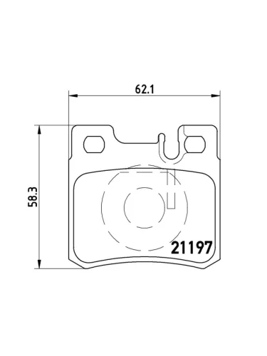 Колодки тормозные (Сзади) Mercedes-Benz C-Class 93-01  E-Class 84-03  190 82-94  CLK-Class 97-02