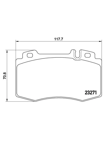 Колодки тормозные (Спереди) Mercedes-Benz C-Class 00-08  E-Class 02-09  M-Class 97-05  S-Class 98