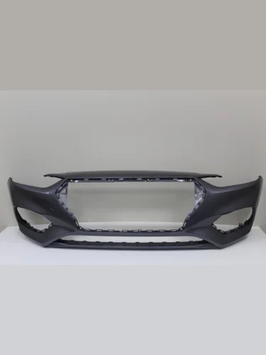 Бампер передний ТехноПласт (окрашенный) (Urban Grey U4G U6G (Cерый)) Hyundai Solaris  HCR (2017-2020) седан дорестайлинг