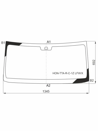 Стекло лобовое (под камеру) XYG Honda N-BOX 2 JF3,JF4 хэтчбэк 5 дв. дорестайлинг (2017-2020)
