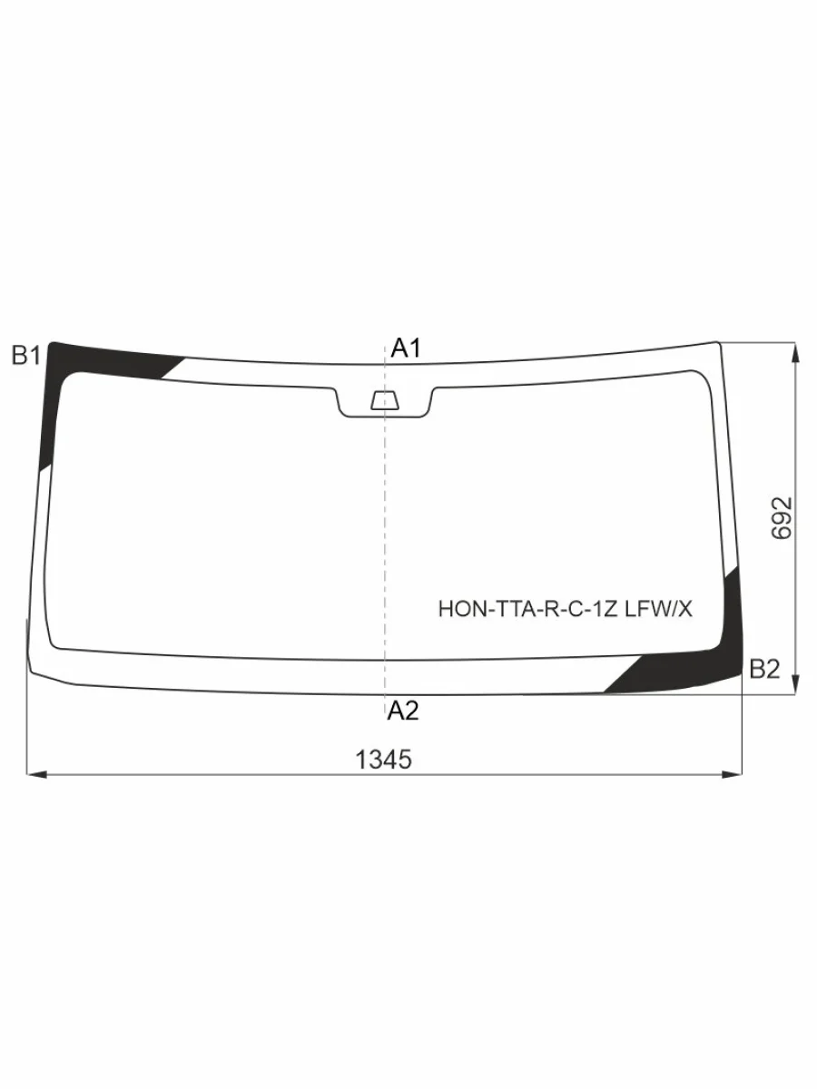 Стекло лобовое (под камеру) XYG Honda N-BOX 2 JF3,JF4 хэтчбэк 5 дв. дорестайлинг (2017-2020)  с доставкой в г. Керчь
