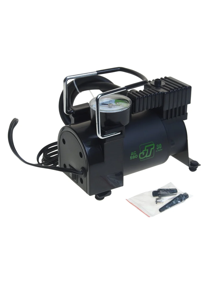 Компрессор автомобильный 30лмин. 7атм. 11А 12V в прикуриватель JT INDUSTRIAL  в Керчи Республика Крым