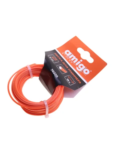 Леска для триммера 2.0мм 15м квадрат AMIGO