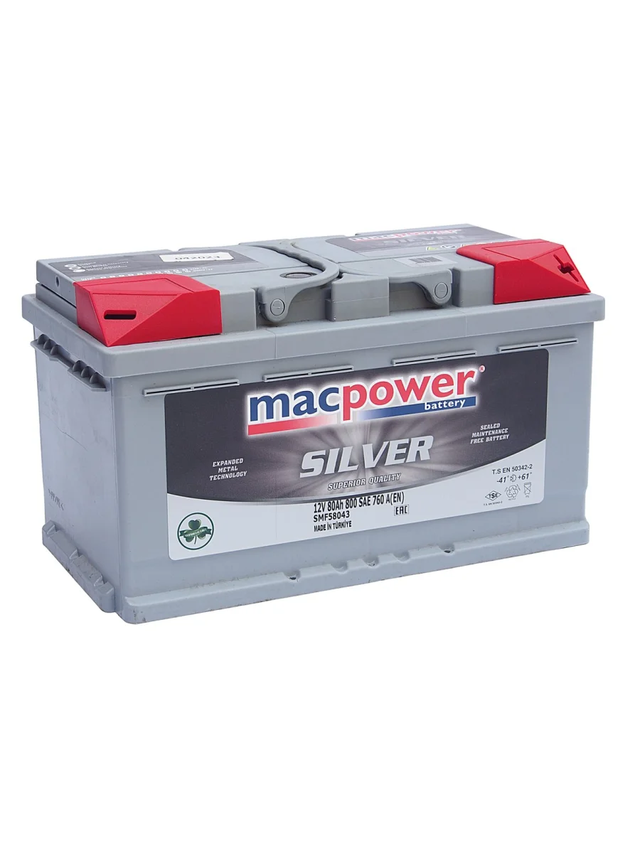 Аккумулятор MACPOWER 80Ач обратная полярность,низкий  в Керчи Республика Крым