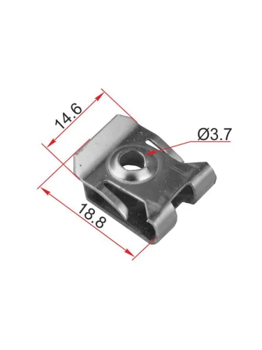 Зажим металлический под болт FORD (1 шт.)