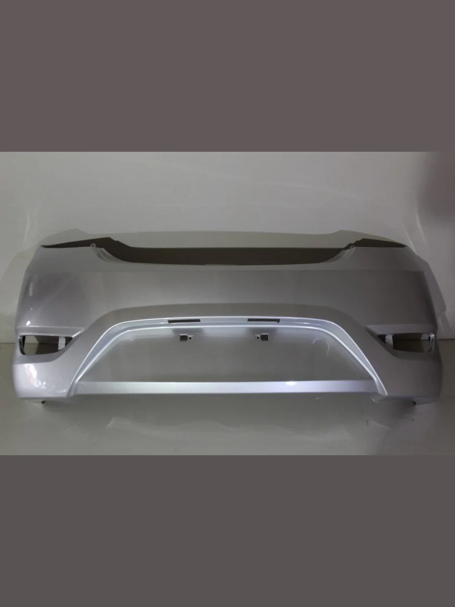 Бампер задний DAR (окрашенный)  Hyundai Solaris (2010-2014) RBr (Sleek silver RHM (Серебристый металлик))  с доставкой в г. Керчь