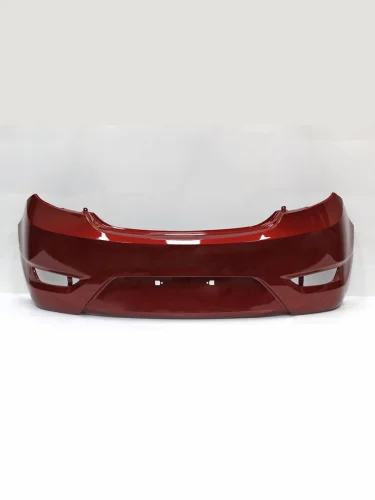 Бампер задний DAR (окрашенный) (Granet Red TDY (Красный гранат перламутр)) Hyundai Solaris  RBr (2010-2014) хэтчбэк дорестайлинг