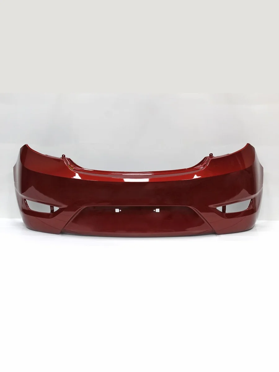 Бампер задний DAR (окрашенный)  Hyundai Solaris (2010-2014) RBr (Granet Red TDY (Красный гранат перламутр))  с доставкой в г. Керчь